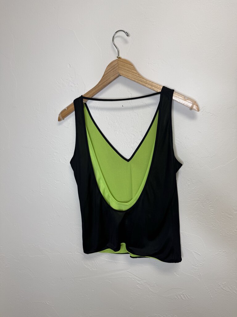 Black/Neon Skirt Set