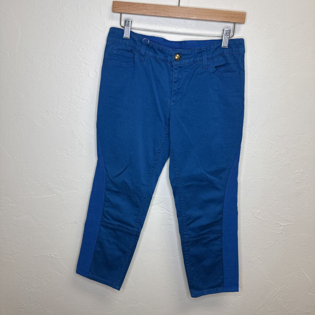 Cropped Mid Rise with Grosgrain Ribbon BLUE