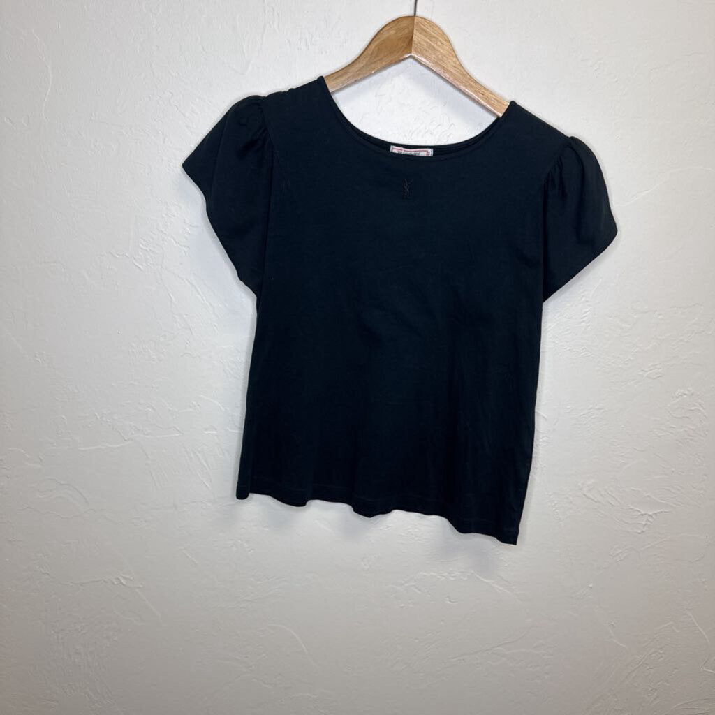 Navy YSL Logo Tee