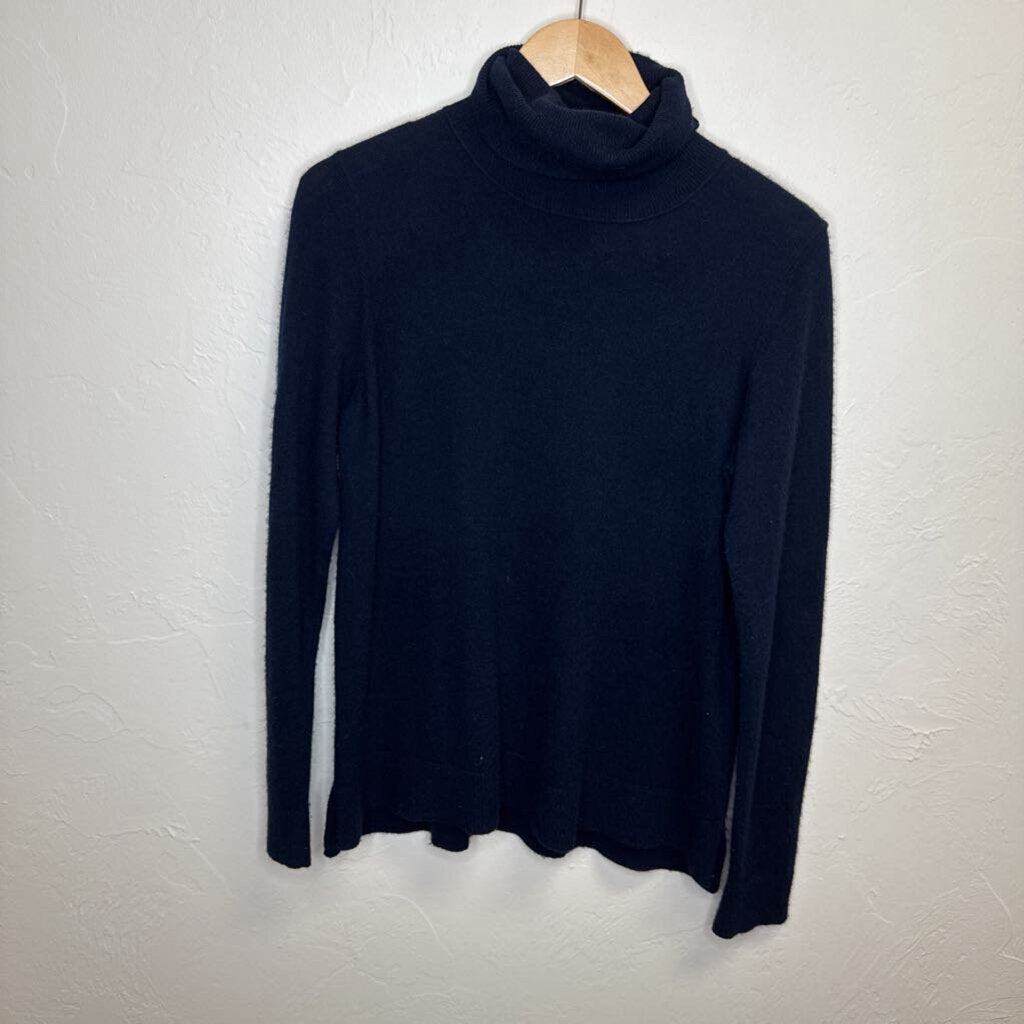 Navy Cashmere Turtleneck