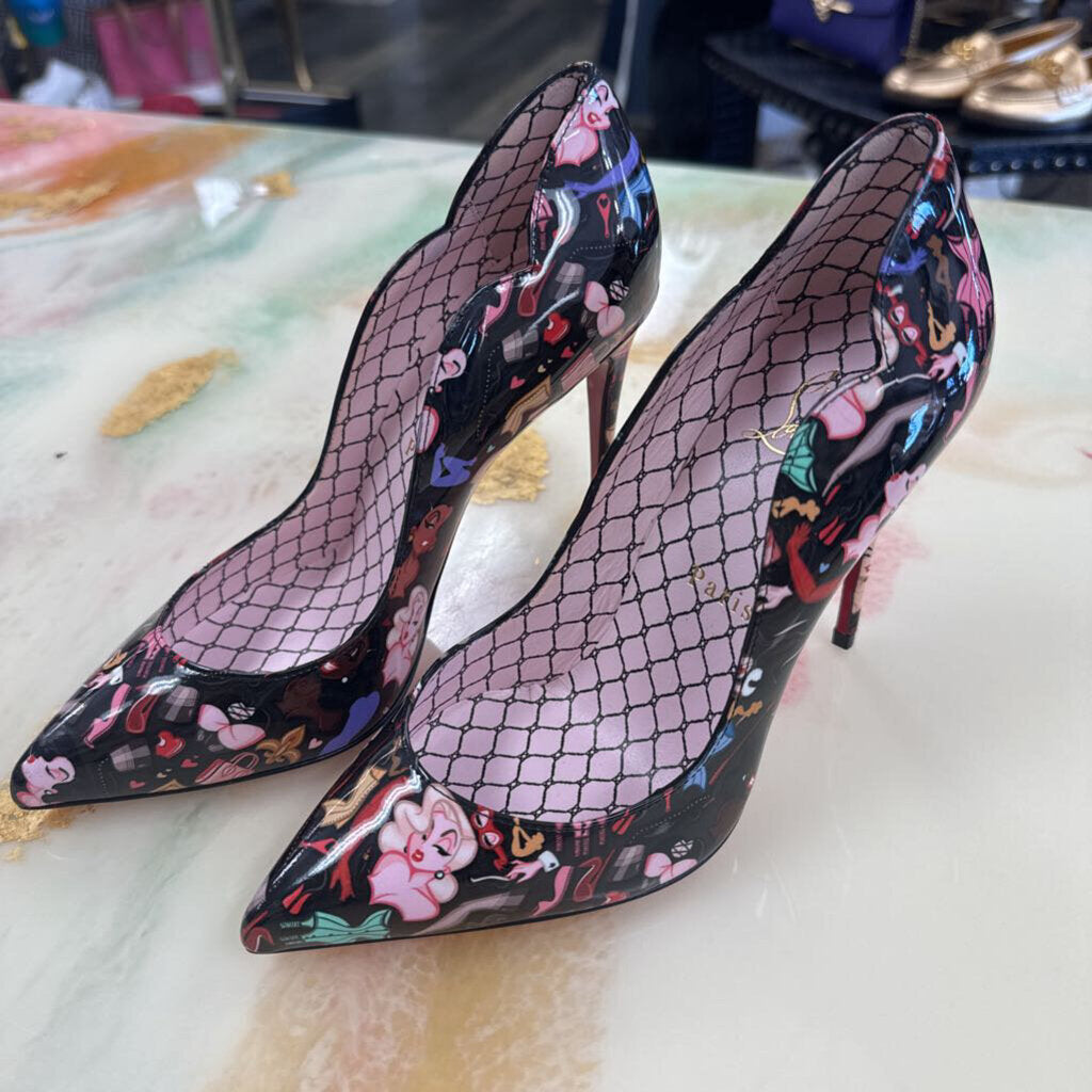 Christian Louboutin Floral Pattern High Heels
