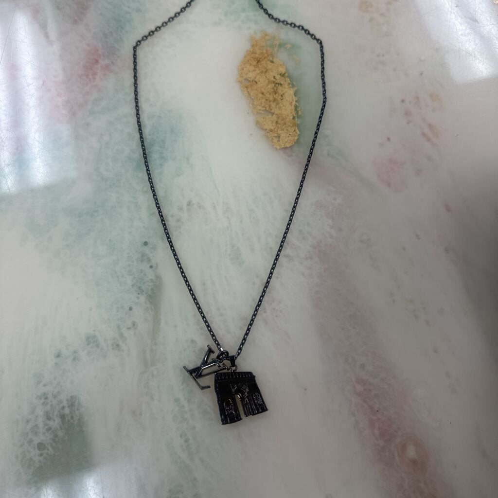 LV & Paris Arc De Triomphe Necklace