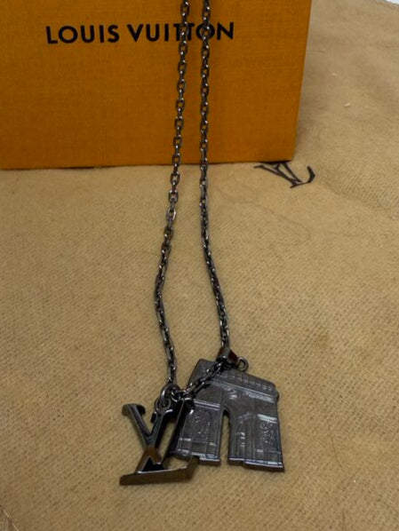 LV & Paris Arc De Triomphe Necklace