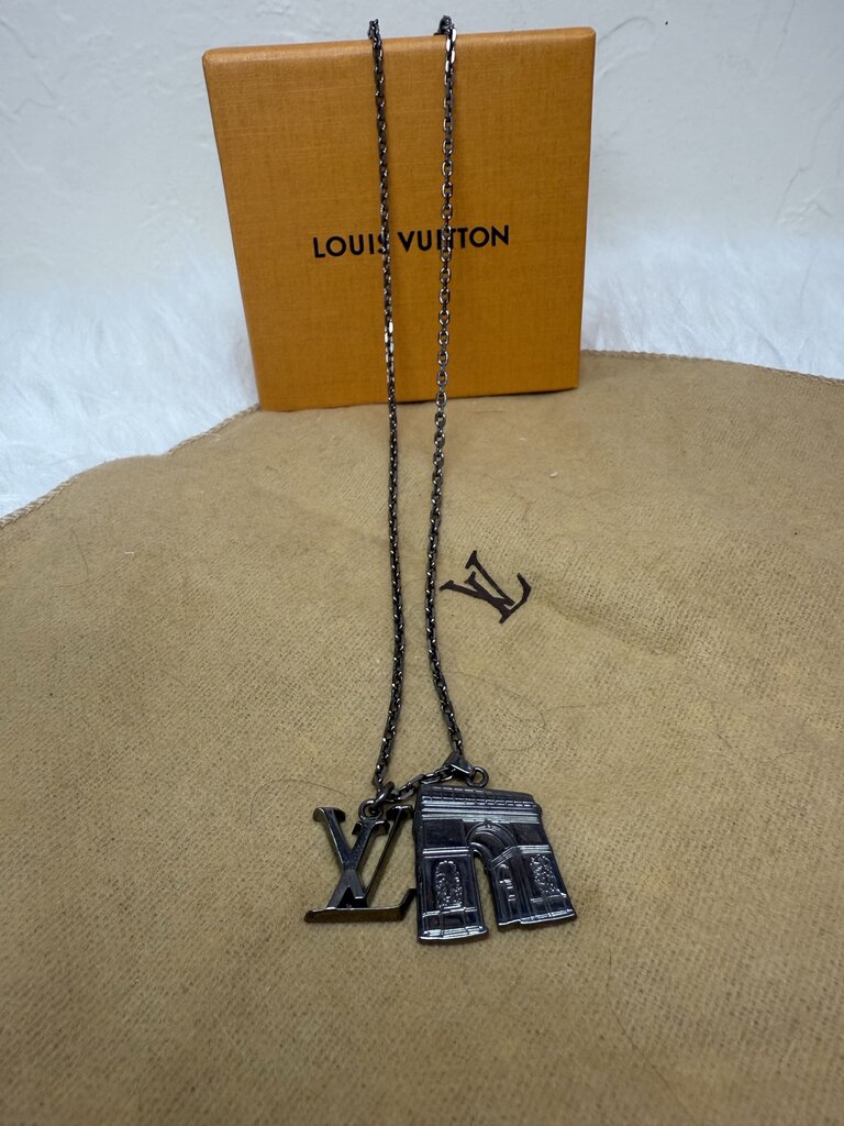 LV & Paris Arc De Triomphe Necklace