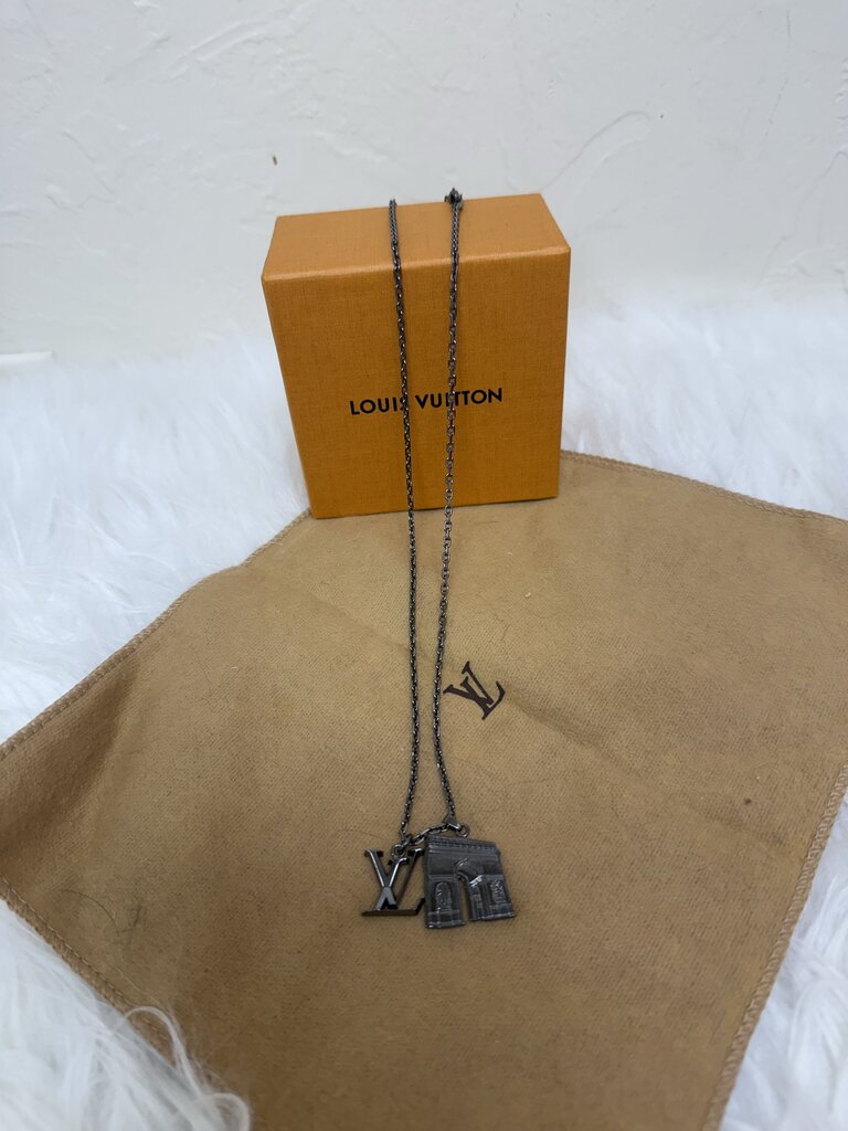 LV & Paris Arc De Triomphe Necklace