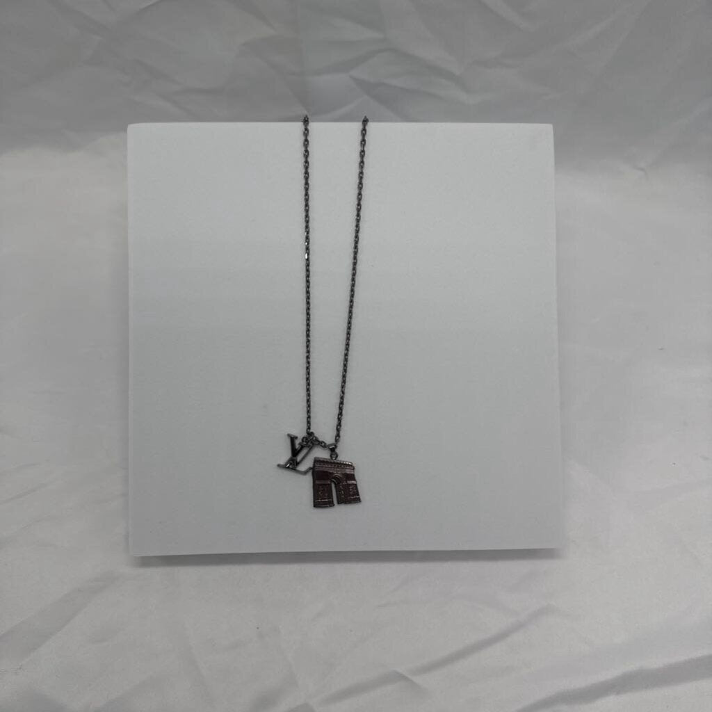 LV & Paris Arc De Triomphe Necklace