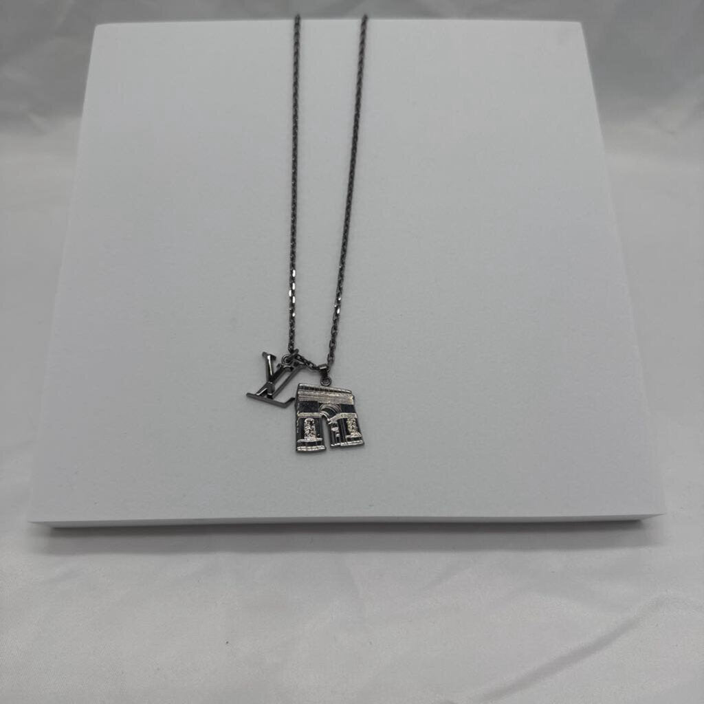 LV & Paris Arc De Triomphe Necklace
