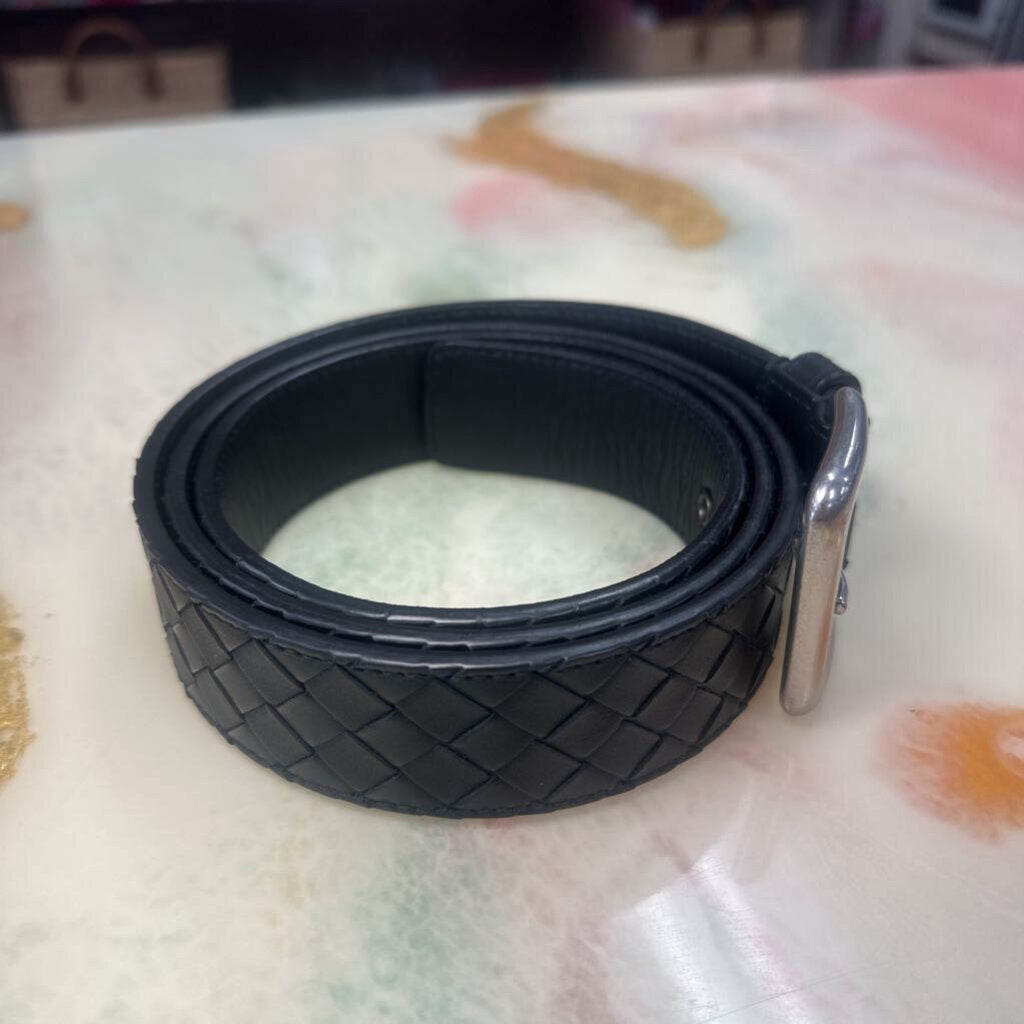 Intrecciato Weave Leather Belt
