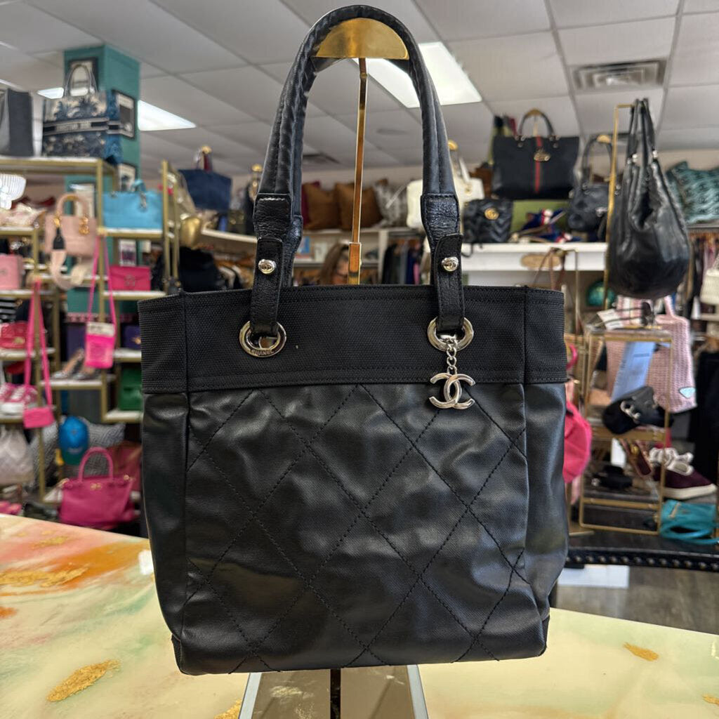 Chanel Black Quilted Tote Bag