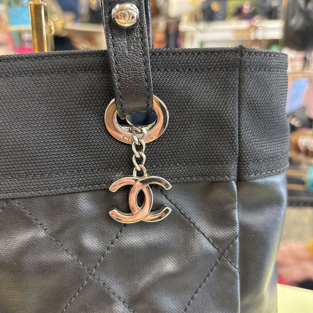 Chanel Black Quilted Tote Bag