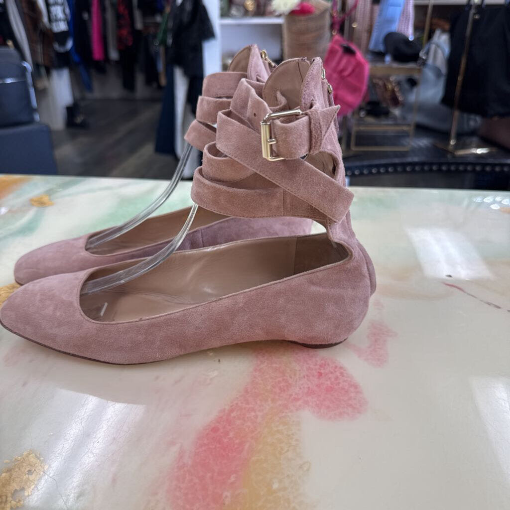 Suede Ballet Flats