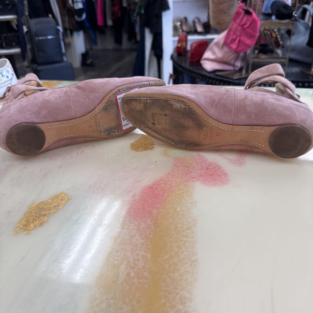 Suede Ballet Flats