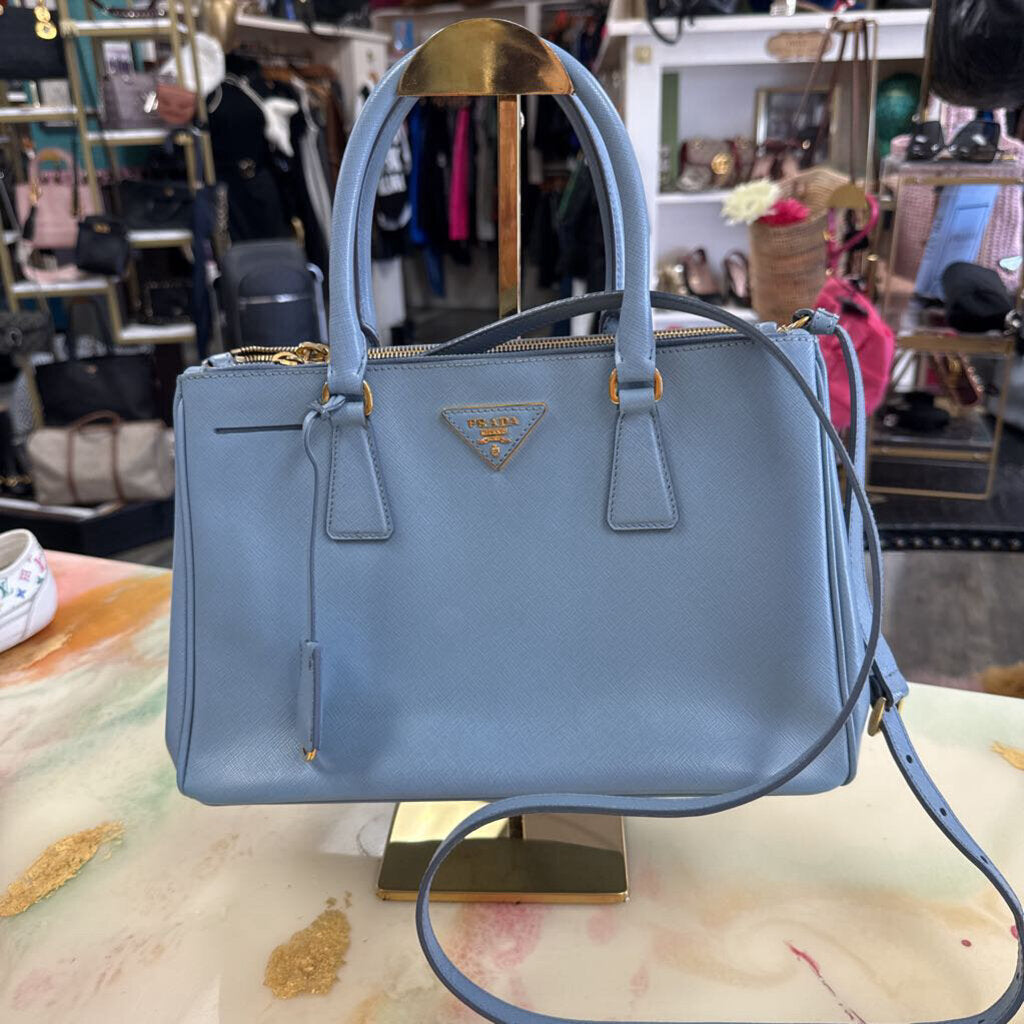 Cammeo Saffiano Lux Leather Galleria Double Zip