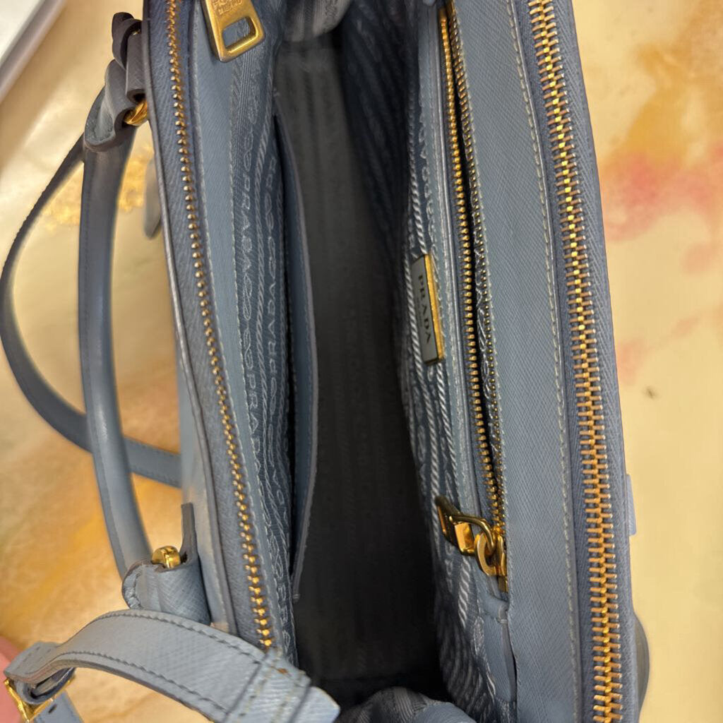 Cammeo Saffiano Lux Leather Galleria Double Zip