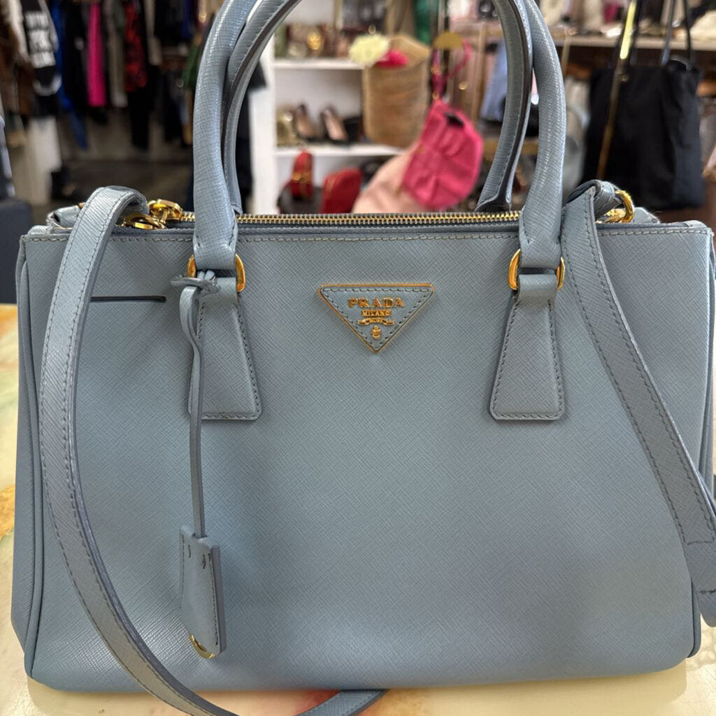 Cammeo Saffiano Lux Leather Galleria Double Zip