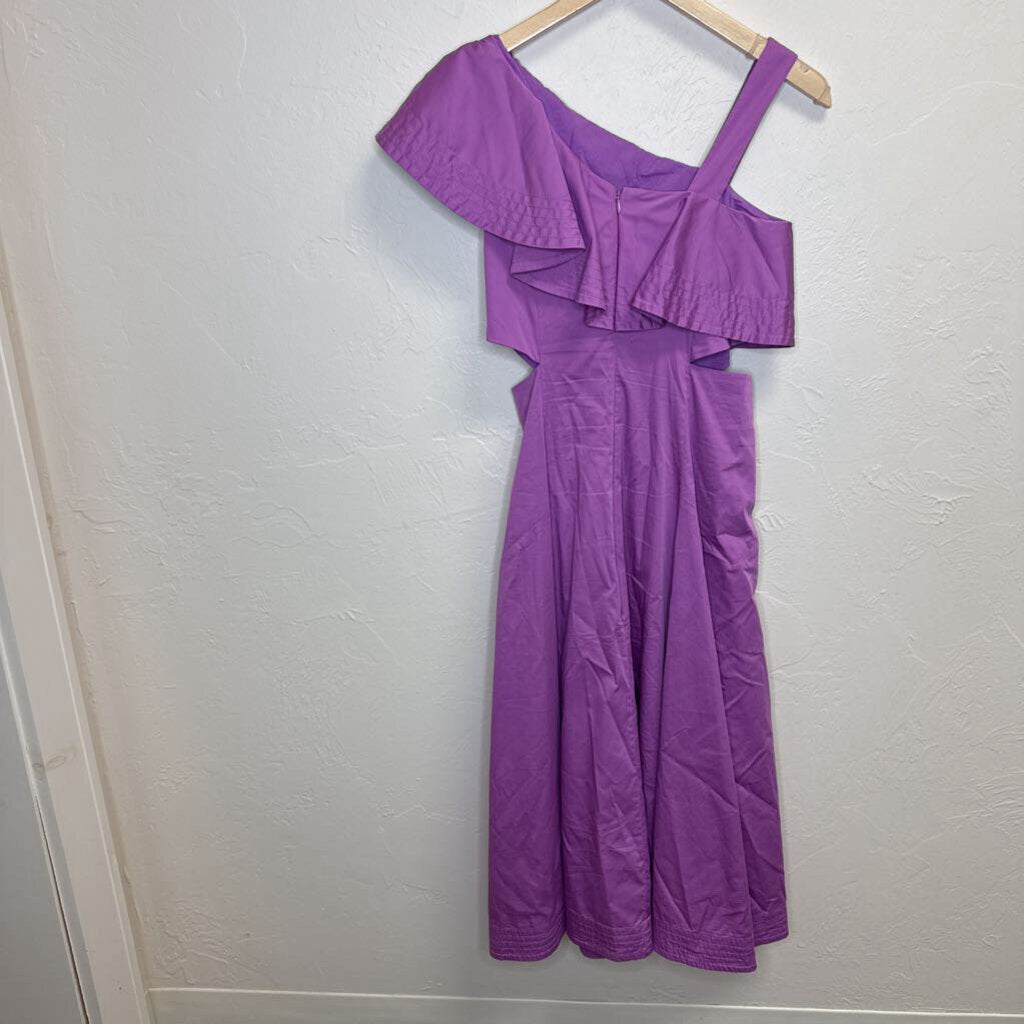 Ruffle One Shoulder Cut-Out Dress