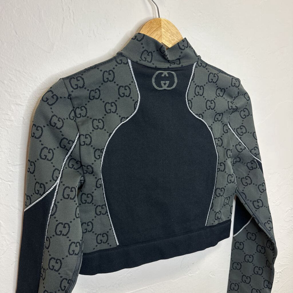 GG Cropped Stretch-Jacquard Jacket