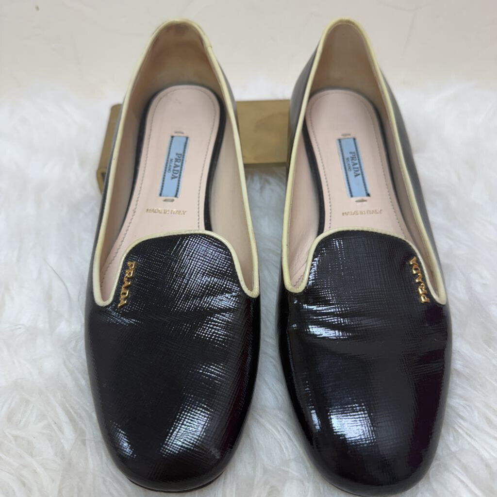 Saffiano Leather Smoking Slippers
