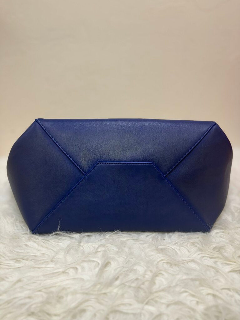 Blue Calfskin Cabas Phantom Tote