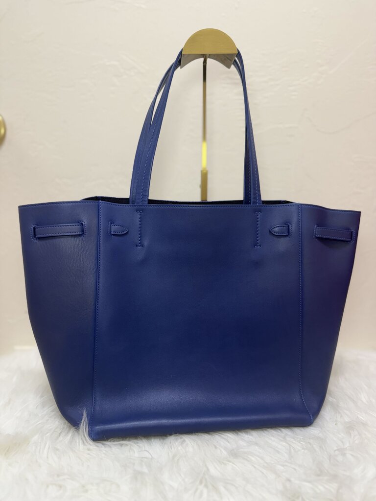 Blue Calfskin Cabas Phantom Tote