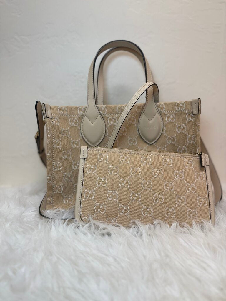 Ophidia Medium GG Denim Tote