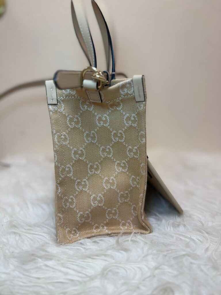 Ophidia Medium GG Denim Tote