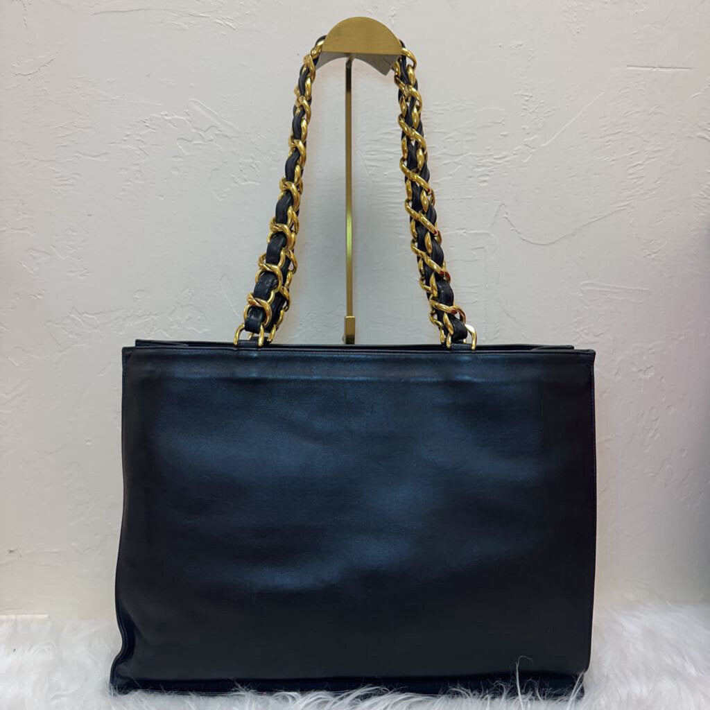 Extra Large Tote w/Gold Chain