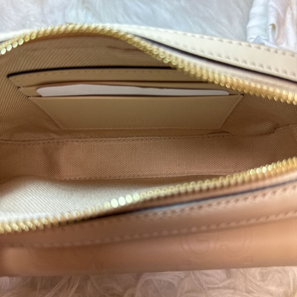 Debossed Calfskin GG Super Mini with chain