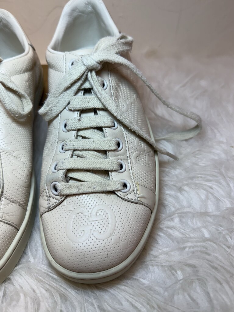 Ace Perforated GG Leather Sneaker