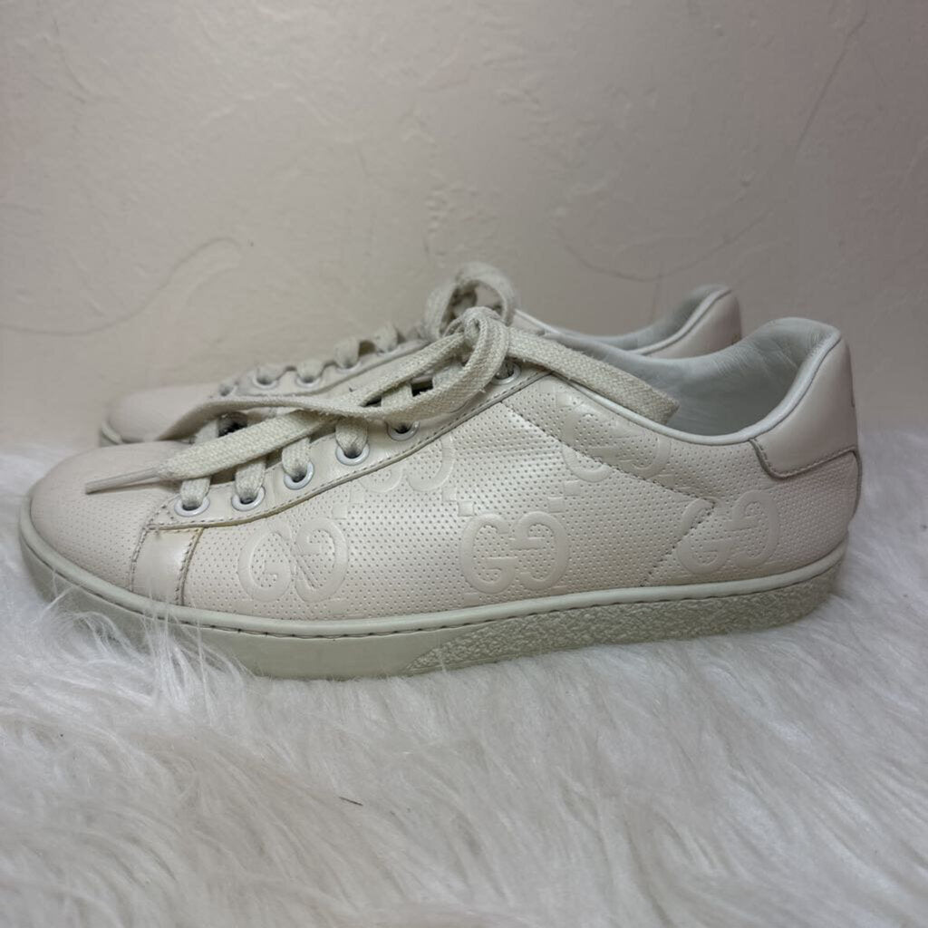 Ace Perforated GG Leather Sneaker