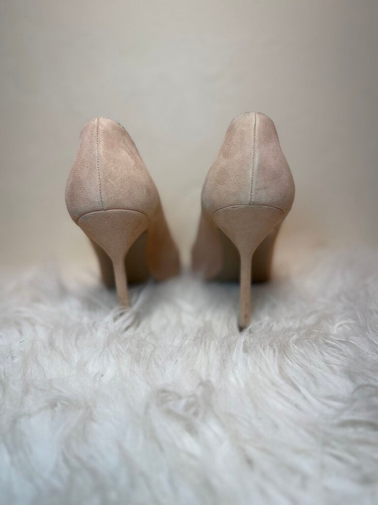 Blush Pink Suede Pumps