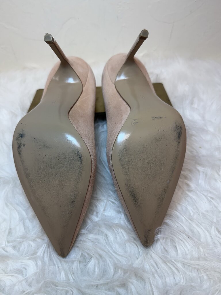 Blush Pink Suede Pumps