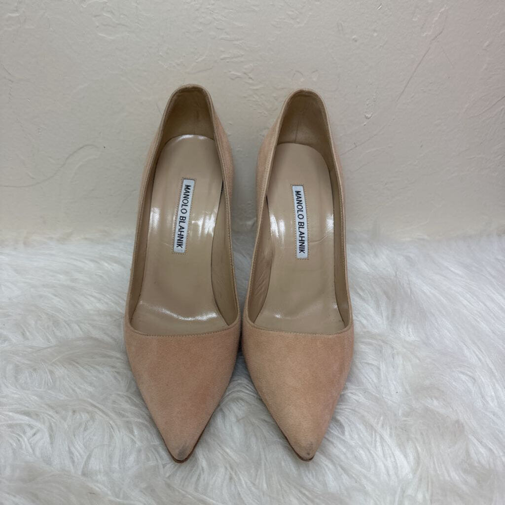 Blush Pink Suede Pumps