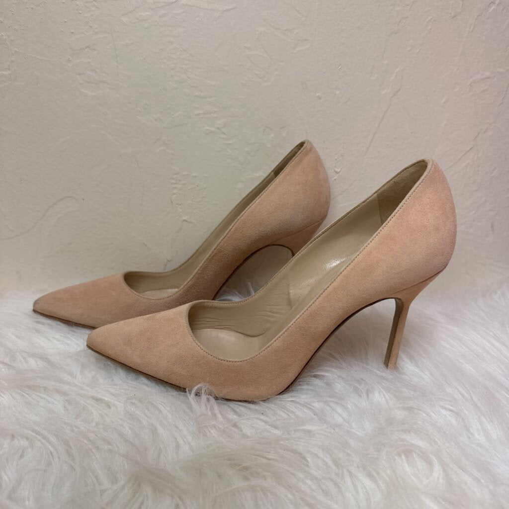 Blush Pink Suede Pumps