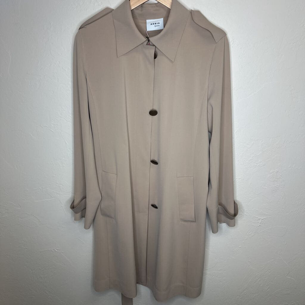Akris Punto Beige Layered Trench Coat