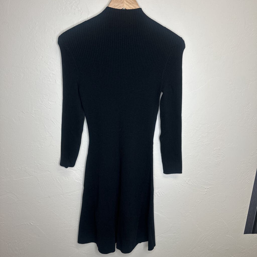Ribbed Mock Neck Knit Mini