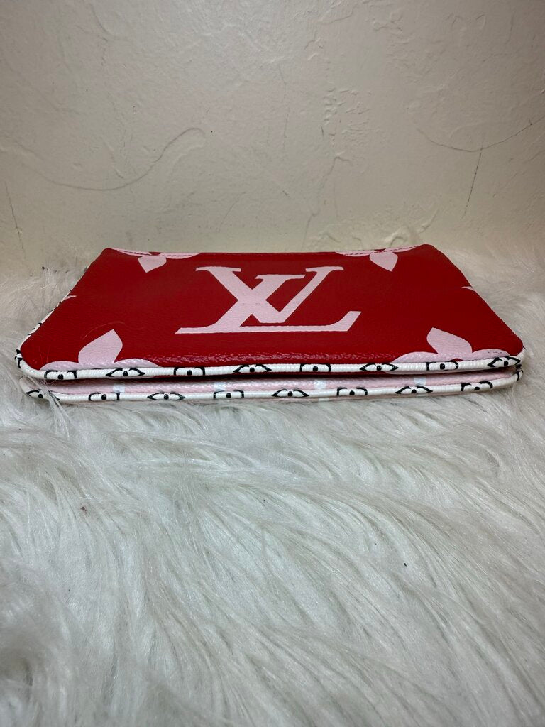 Ltd Ed Monogram Giant Double Zip Pouchette