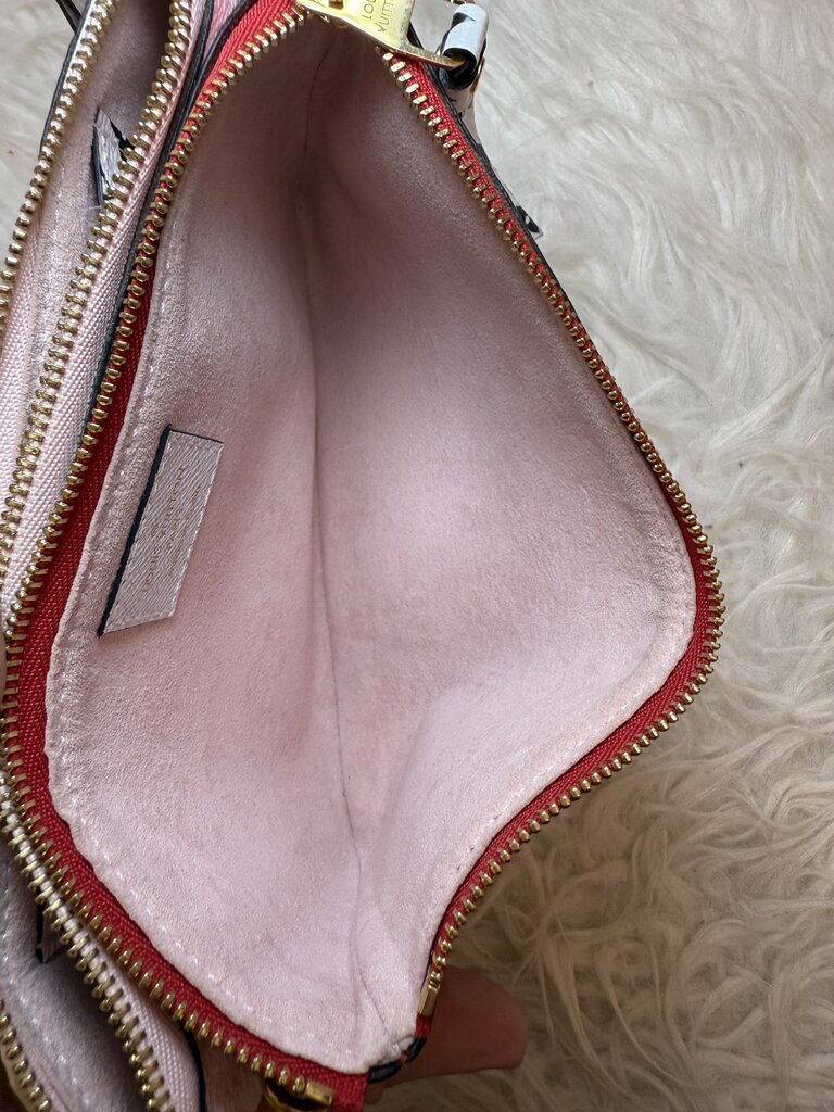Ltd Ed Monogram Giant Double Zip Pouchette
