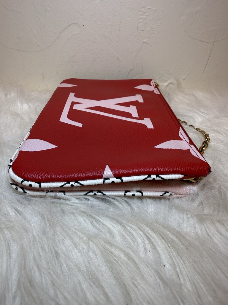 Ltd Ed Monogram Giant Double Zip Pouchette