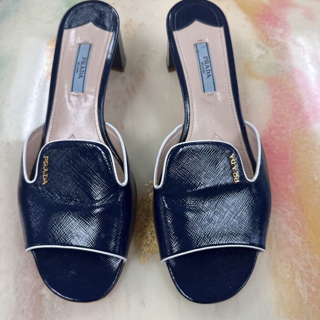 Saffiano Leather Slide