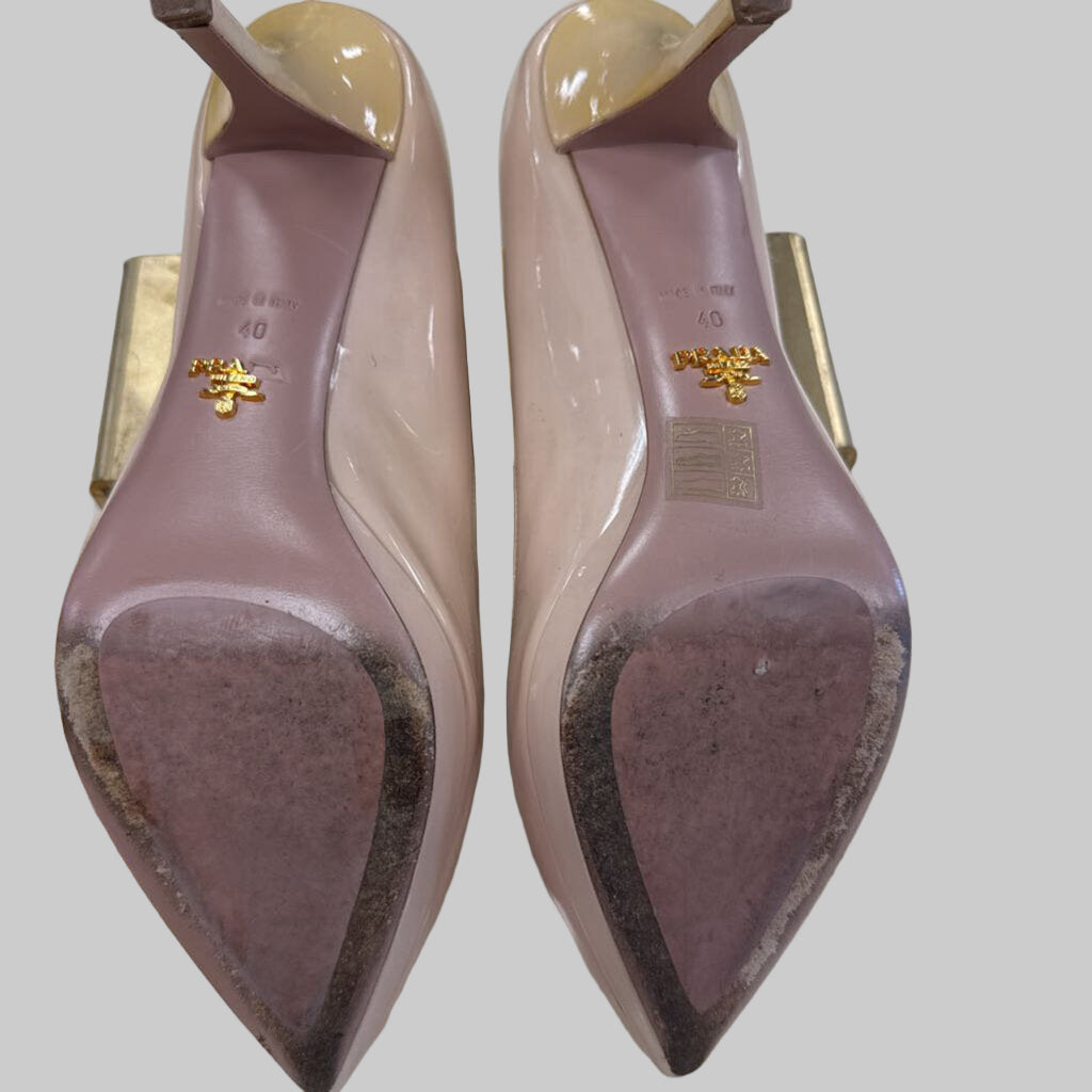 Nude Leather Milano Pumps