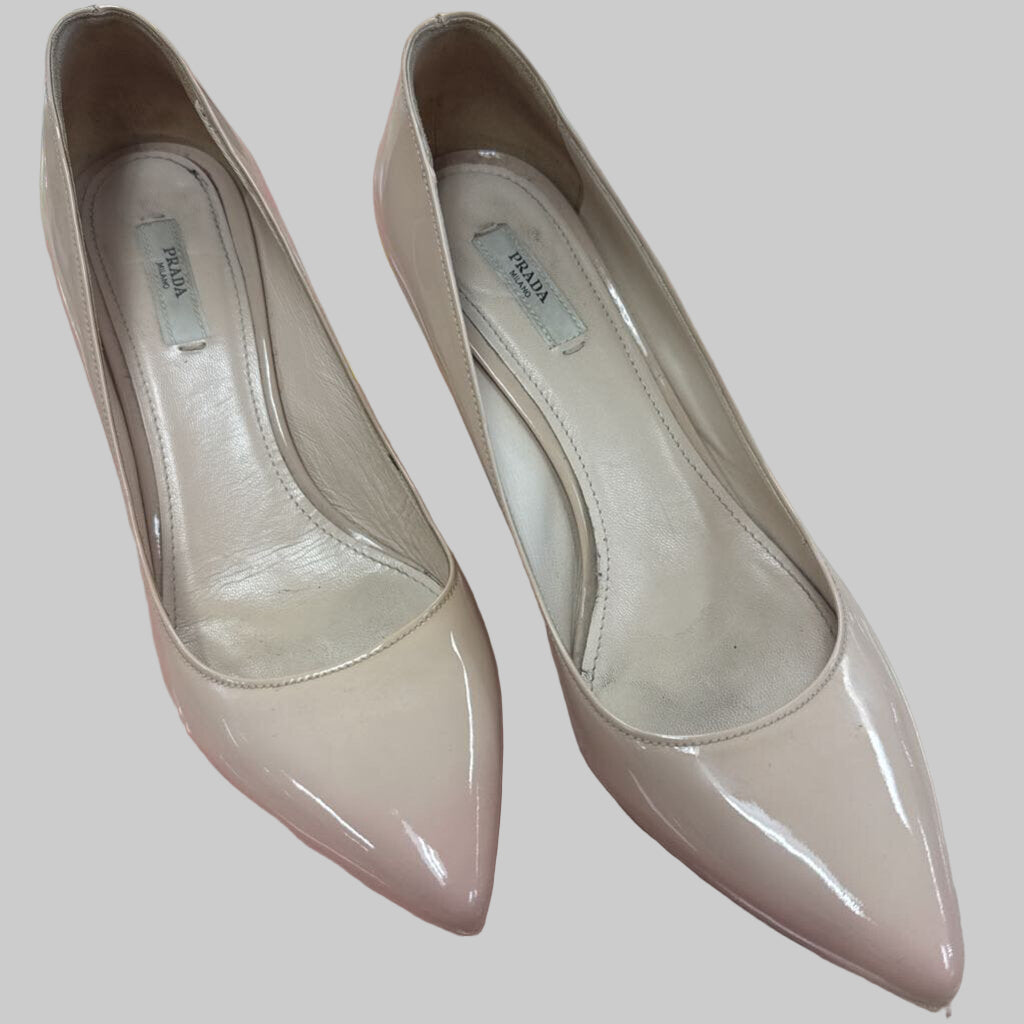 Nude Leather Milano Pumps