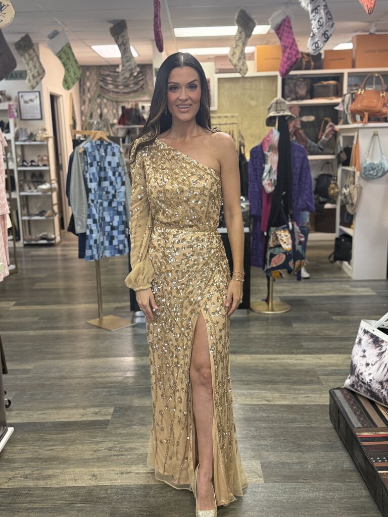 One Shoulder Sequin Dress