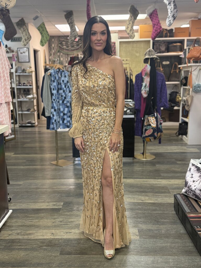 One Shoulder Sequin Dress