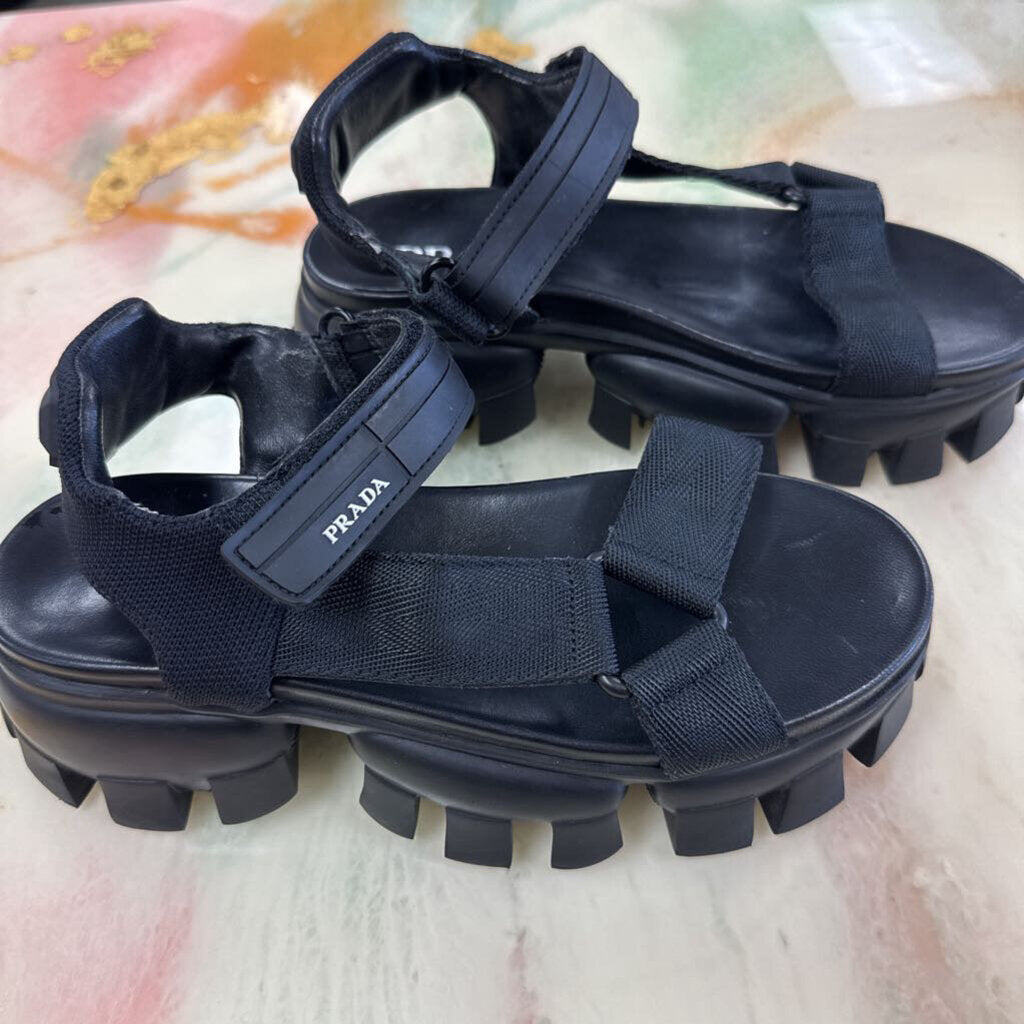 Prada Black Sandals