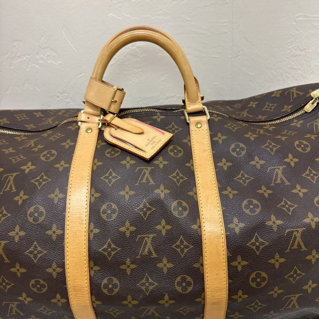 Monogram Keepall Bandoliere 60 with all tags