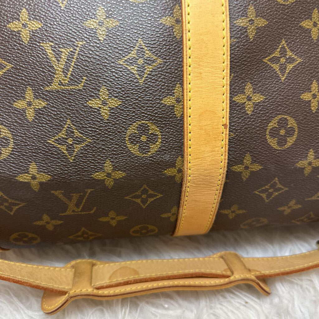 Monogram Keepall Bandoliere 60 with all tags