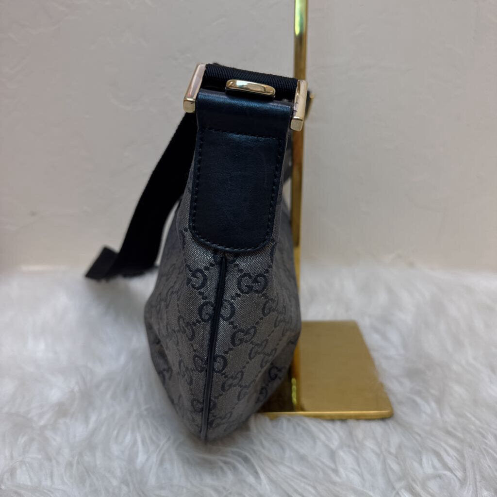 Black and Gold GG Crossbody