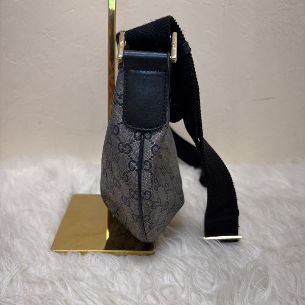 Black and Gold GG Crossbody