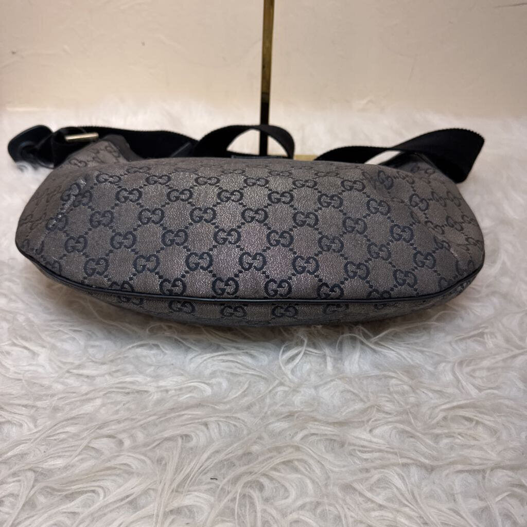 Black and Gold GG Crossbody